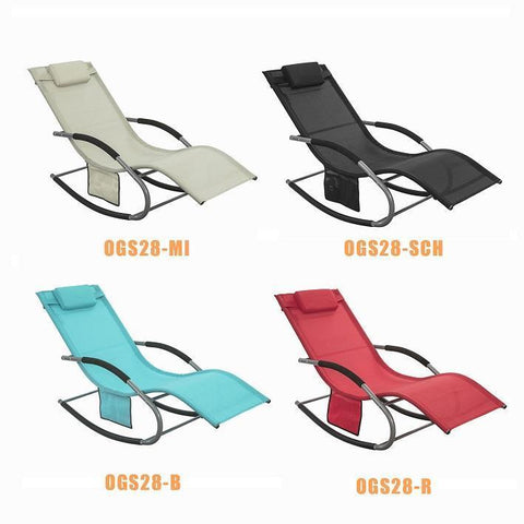 Sobuy, šūpuļkrēsls, atpūtas krēsls, āra mēbeles, Blu, OGS28-HB