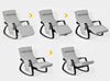 Sobuy, šūpuļkrēsls ar krātuvi, atpūtas krēsls, FST20-HG