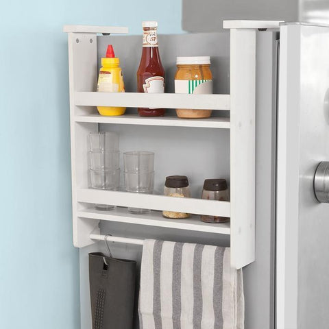 Sobuy pakaramie ledusskapjus ar 2 plauktiem, virtuves plaukts, FRG149-W