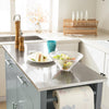 Sobuy virtuves sala uz riteņiem, virtuves skapīši ar 2 plauktiem un 2 atvilktnēm, FKW108-HG