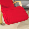 Sobuy modernais šūpuļkrēsls ar pēdu, atpūtas krēslu, sarkanu, FST16-R