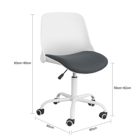 Sobuy, vērpšanas atzveltnes krēsls, ar augstumu regulējams galda krēsls, biroja krēsls, FST87-W