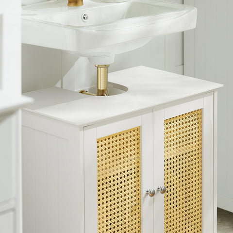 Sobuy Washbasin, vannas istabas skapis, ar bīdāmām durvīm, vannas istabas mēbelēm BZR72-W